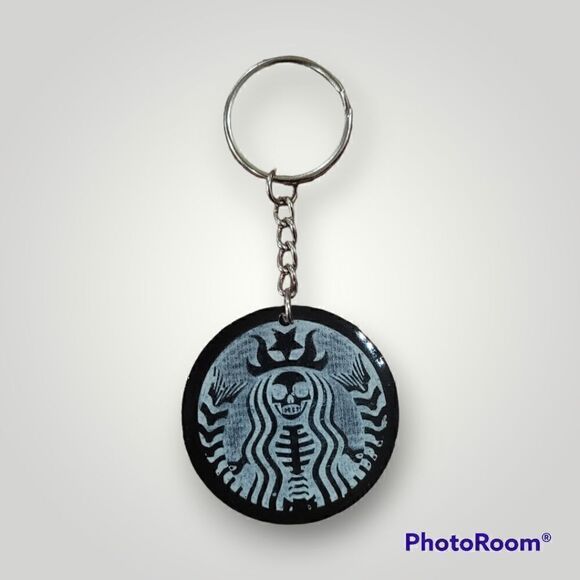 Starbucks Skelton Coffee keychain (Z174) - Picture 1 of 6